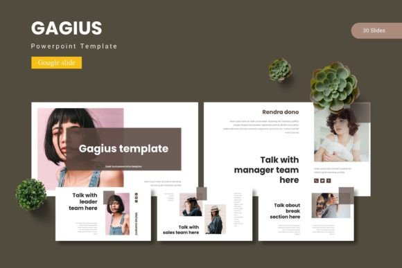 Gagius - Google Slide Template: A Versatile Tool for Clear, Visual Presentations