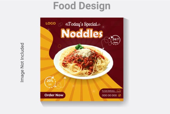 Social Media Post Food Menu Template for Professional and Creative Workflows