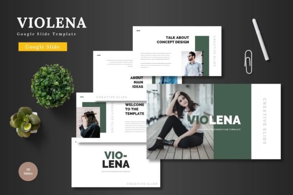 Violena - Google Slide Template: A Versatile Tool for Professional Presentations
